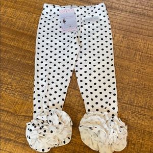 Super soft! Boutique polkadot ruffle pants size 3T
